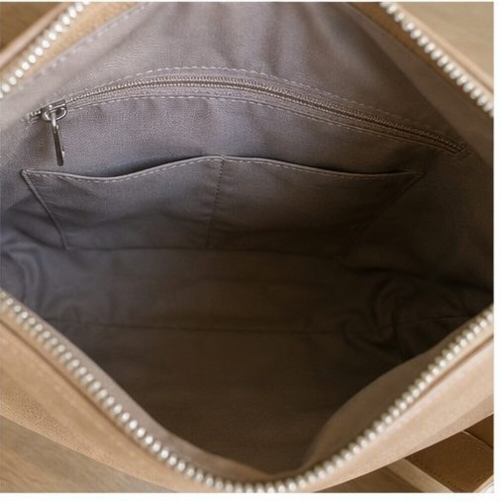 Cream Vegan Leather Bag - Picture 6 of 6